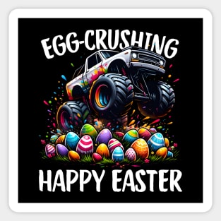 Egg-crushing Happy Easter Monster Truck Sticker